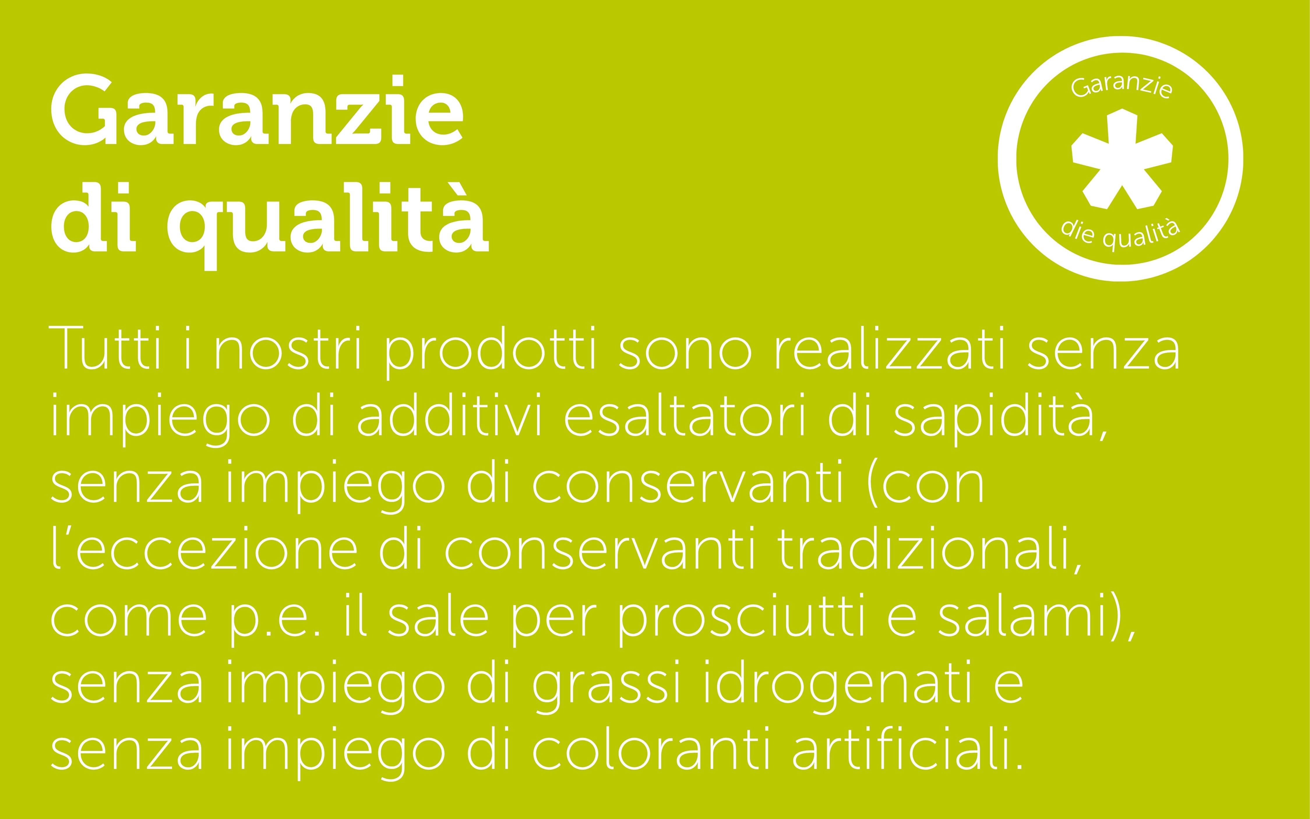 Garanzie di qualità
